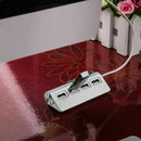 for iMac MacBooks PC 4 Ports Aluminum USB2.0 Hub Super HIgh Speed Adapter Cable