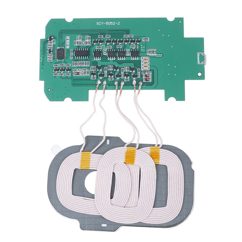 DIY 3 coils Qi wireless charger PCBA circuit board 5V/2A Qi wireless charging ME