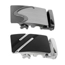 2Pack Men Automatic Sliding Click Buckle, Ratchet Leather Belt Buckle