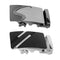2Pack Men Automatic Sliding Click Buckle, Ratchet Leather Belt Buckle
