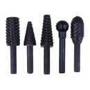 5pcs Rotary Rasp Set Milling Cutter Rotary Woodworking File Grinding Head