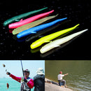 10X 70mm Silicone Lure For Fishing SoftBait Worm artificial Carp Fishing TackleZ