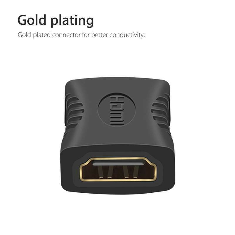 10Pcs Hdmi Female To Female Coupler Extender Adapter Connector F F For Hdtv Y7X1