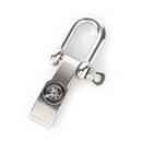 Stainless Steel U Shaped Shackle Buckle For Paracord Bracelets with compass 3c.