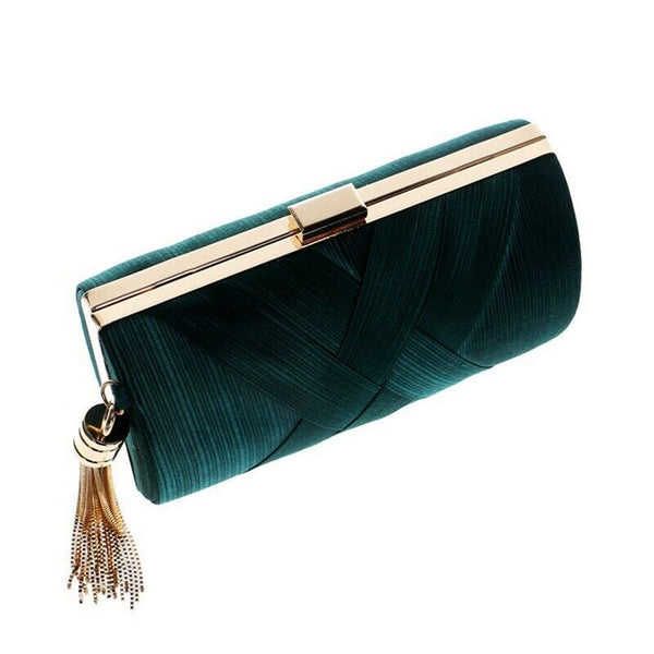 Tassel Fashion Ladies Clutch Bag Shoulder Handbags Female Party Wedding EvenB8Q5