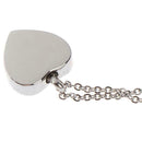1* Fashion Openable Stainless Steel Glossy Pendant Pet Ashbox Necklace N2R9