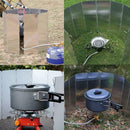 10Pcs Wind Shield Outdoor Camping Picnic Stove Head Windshield Portable Folding