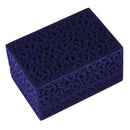 Hollow Engagement Wedding Jewelry Box Holder Display Gift Pendants Box Blue