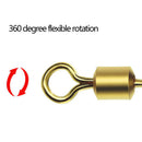50pcs Stainless Steel Swivels Interlock Snap Fishing Lure Connector Accessories