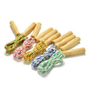 Wonderful Kids Skipping Rope Wooden Handle Jump Play Sport Exercise Workout MDAU