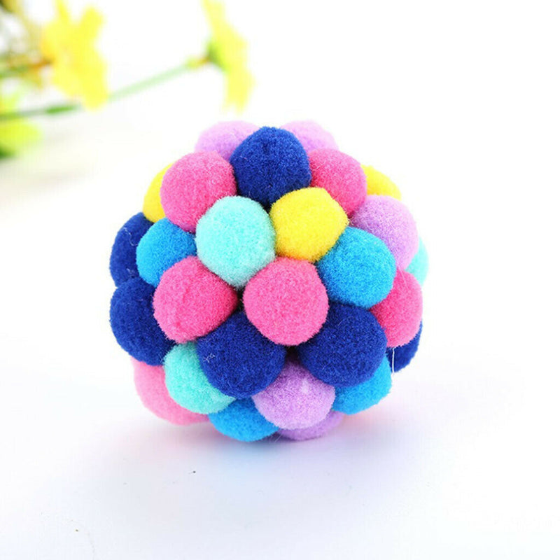 3x Cat Cat Ball Toys Eco-friendly Pet Exercise Interactive Chew Chaser Toys