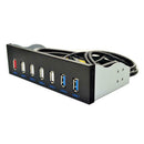 5.25 inch HUB 19 Pin to 2 USB 3.0+4 USB 2.0+BC1.2 Optical Drive Front Panel