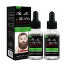 2pcs Mustache Beard Growth Oil Eyebrows Facial Hair Growth Treatments 30ml