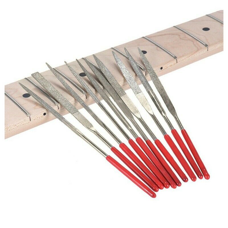 1 Set Guitar Fret Nut Saddle Slot Pickguard Grinding File Group Set Luthier B5J2