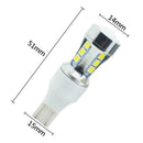 2 x T15 3030 15 SMD 3030 Error Free LED Car Reverse Back W16W White Light B U0C1