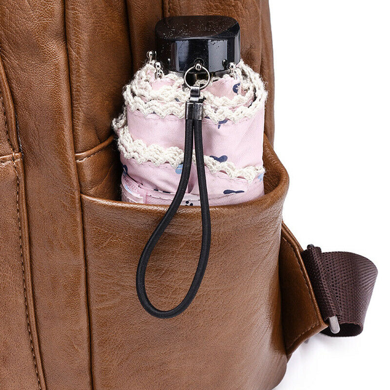 Fashion Ladies Backpack Pu Leather Backpack Shoulder Bag Ladies Backpack Wo Y2M8