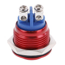1PC 19mm waterproof red momentary metal push button reset switch high h Gw