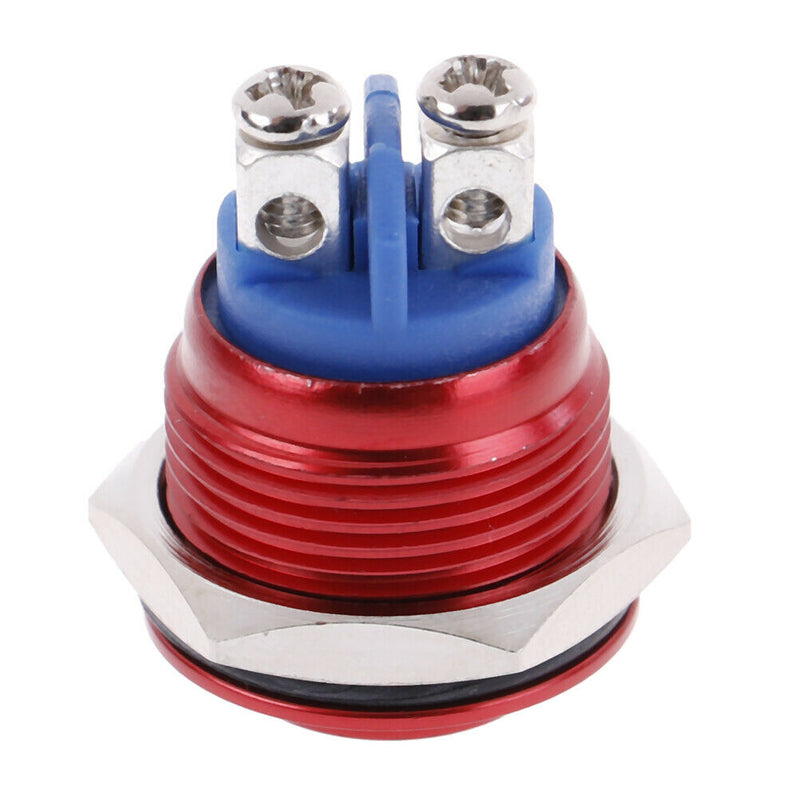 1PC 19mm waterproof red momentary metal push button reset switch high h Gw
