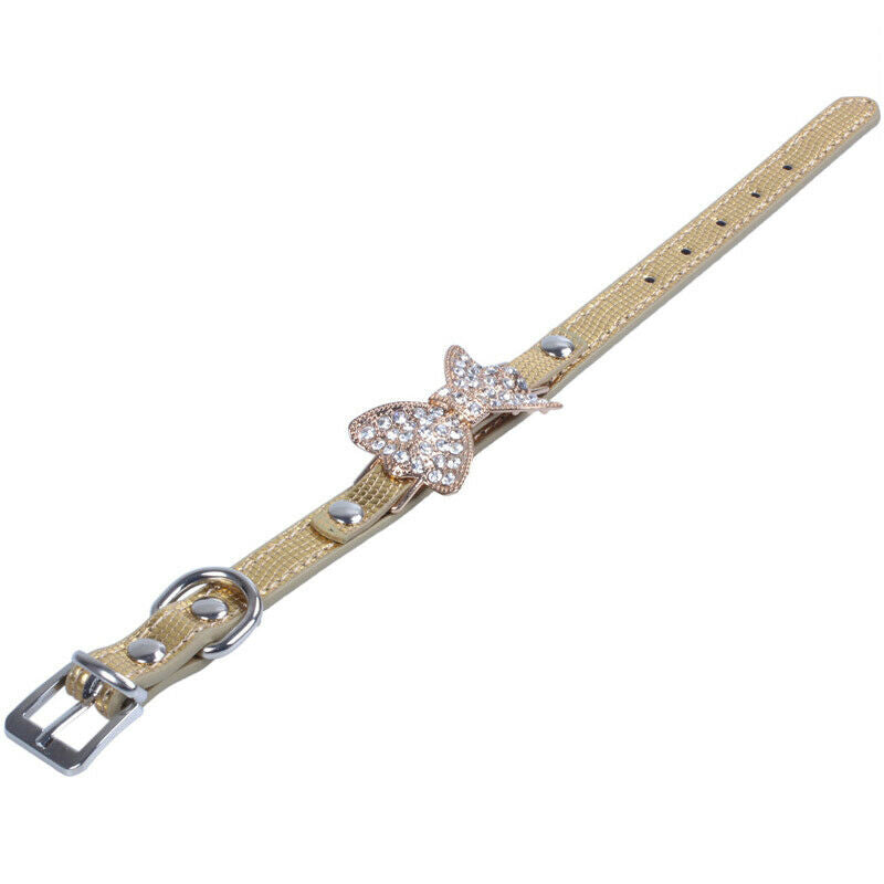 Pretty Bling Rhinestone Pet Collar Chihuahua for dogs leash Dog Harness set