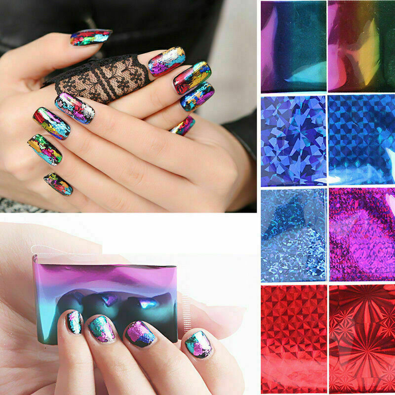 48 Sheet Mix Color Transfer Foil Nail Art Star Design HOT N2P0 For nail Sti H8A5