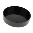 Set of 2 Japanese Flower Vases Round Plastic Flowerpot Black 23cm &