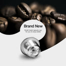 Stainless Steel Reusable Coffee Capsule Powder Filler Cup Set for Nespresso