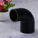 Black 90 degree reducer silicone hose 51-63mm pipe coupler BL BX