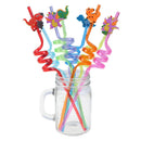 8pcs Dinosaur Plastic Drinking Straws Bar Straws for Kids Birthday Party DecME