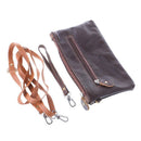 Men Retro Small Purse Zipper Wallet Coin Key Card Holder Case Pouch Wrist Bag