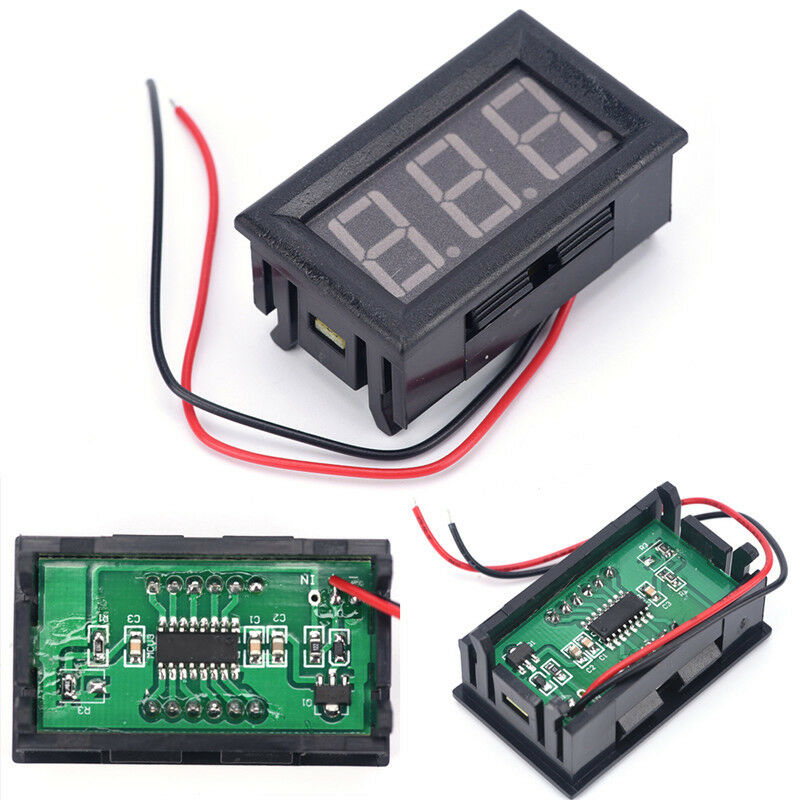 Mini voltmeter tester Digital voltage test battery DC 0-30V red auto  JR