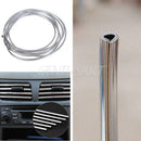 4 M U Style Car Interior Air Vent Grille Door Edge Chrome Moulding Trim Strip
