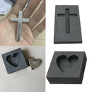 2Pcs Graphite Casting Ingot Mould Mold Crucible Melting Refining Scrap Tool