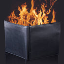 Flaming Magic Trick Fire Wallet Stage Street Magnetic Show Prop Purse PU Leather