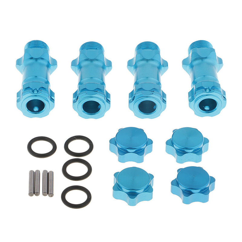Wheel 17mm Hex Hub 30mm Extension Adapter Combiner for 1/8 HSP RC Car Blue