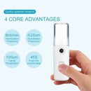 2 Pack 30ml Recharge Face Nano Mist Sprayer Aroma Diffuser Facial Humidifier