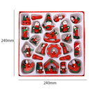 24pcs/box DIY Painted Christmas Tree Pendants Hanging Ornaments Kids Toys A