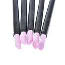 5pcs/lot nail art quartz scrubs stone cuticle remover stick pen polish black ME