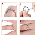 Set of 14 Wedding Invisible Ring Size Reducer for Loose Ring Easy to clean
