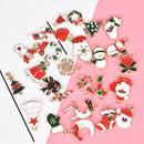 26Pcs/Set Enamel Mixed Style Christmas Series Charms Pendant DIY Jewelry Mak Gw