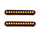 2PCS 12 LED Car Motorcycle Flowing Water Tail Brake Lights Turn Light Blinker