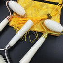 Random 3 Colour Jade Stone Needle Derma Face Arms Neck Massage Roller Ancie