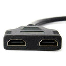 2 in 1 HDMI Splitter Cable Verteiler Adapter Full HD 1080P V2P3 M6H0 R6B5