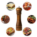 Pepper Grinder Pepper Mill Solid wood with strong adjustable ceramic grinde F1T9
