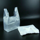100pcs  18X28cm Carry Out Retail Supermarket Grocery White Plastic Shopping Bags