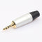 2x 1/8" 3.5mm Male Jack Plug Soldering 3 Pole Plug Repair Headphone Male Jack