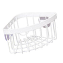 Metal Kitchen Sink Suction Holder Corner Caddy for Sponges, Scrubbers, Soap