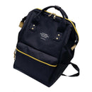 Men Women Backpack Large Capacity Oxford cloth Schoolbag black Q5V2