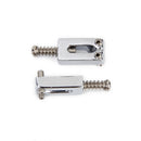 Quality Set Of 6 Sustain Square Bridge Saddles For Electric Guitar In Chrome