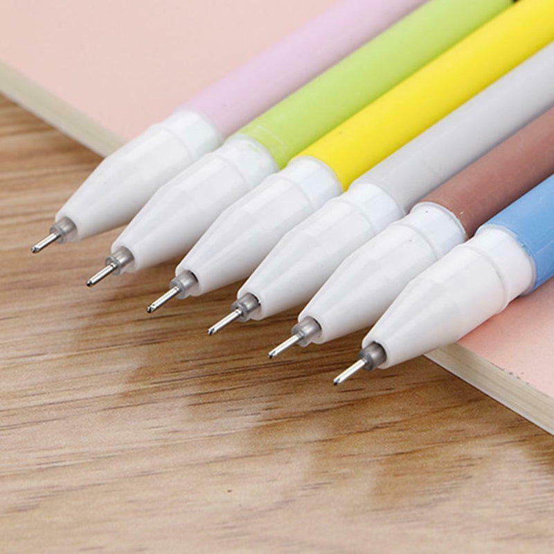Creative cute straw Design Pen Cartoon black pencil Office 0.5 School needl K3Y4