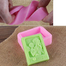 1pc Mother's Day Present Soap Mold Parent-Child Pattern Silicone Handmade Gifts